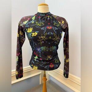 Floral Long Sleeve swim Top Rashie
